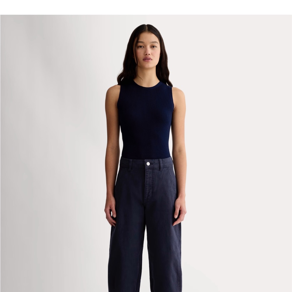 Everlane Utility Barrel Pant Navy